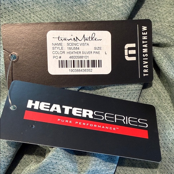 Scenic Vista Active Tee Heather Silver Pine - Picture 3 of 4